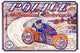 Police Mechanical Motorcycle - Fine Art Giclee Print 24" x 36"