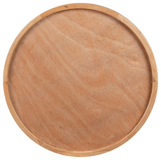 Round Butcher Block Style Table Top, 24"