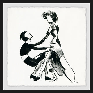 "Chic Duo" Framed Painting Print, 24"x24"