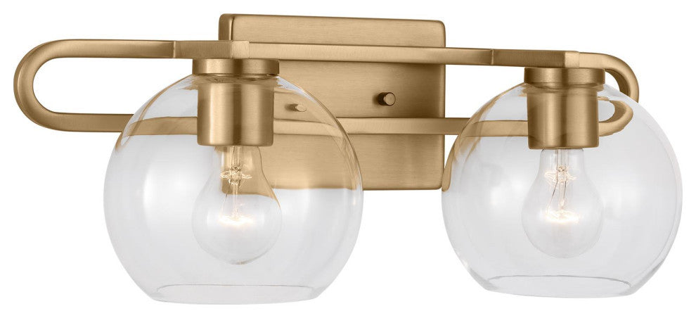 Codyn Two Light Wall / Bath, Satin Brass