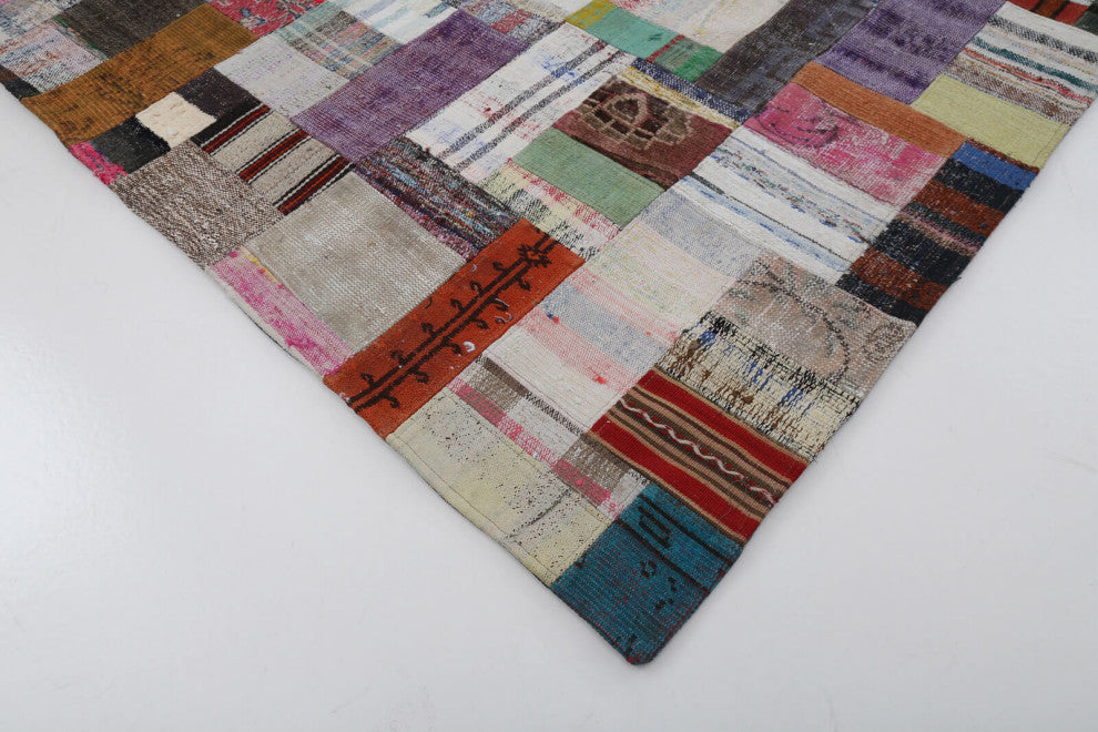 Rug N Carpet - Handmade Anatolian 9' 10'' x 13' 3'' Unique Patchwork Kilim Rug