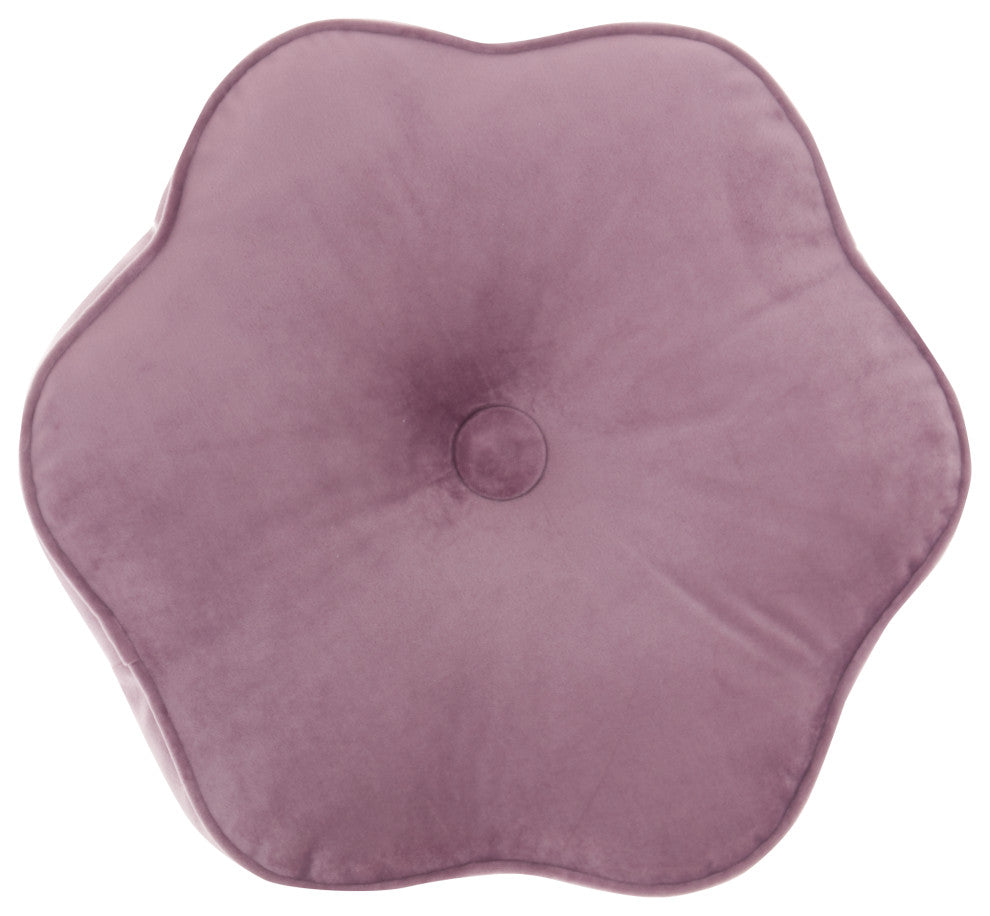 Mina Victory QY068 Throw Pillow, Lavender, 16" x 16"Round