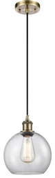 Innovations 516-1P-AB-G122-LED 1 Light 8" Mini Pendant, Antique Brass