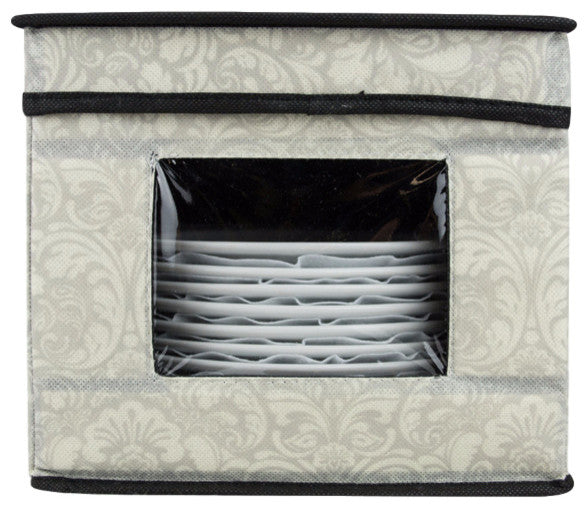 Dessert Plate Dish Storage, Damask, Damask
