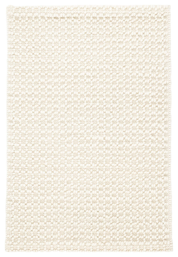 Dash & Albert Hooper Ivory Handwoven Wool Rug, Ivory, 8' x 10'
