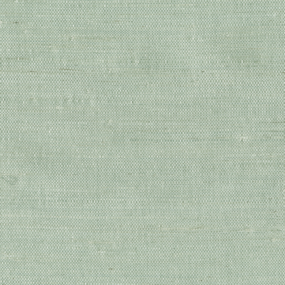 Kimi Light Green Grasscloth Wallpaper, Bolt