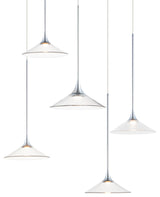 ET2 E21536-24 Cono 5 Light 26"W LED Suspension Linear Pendant - Polished Chrome