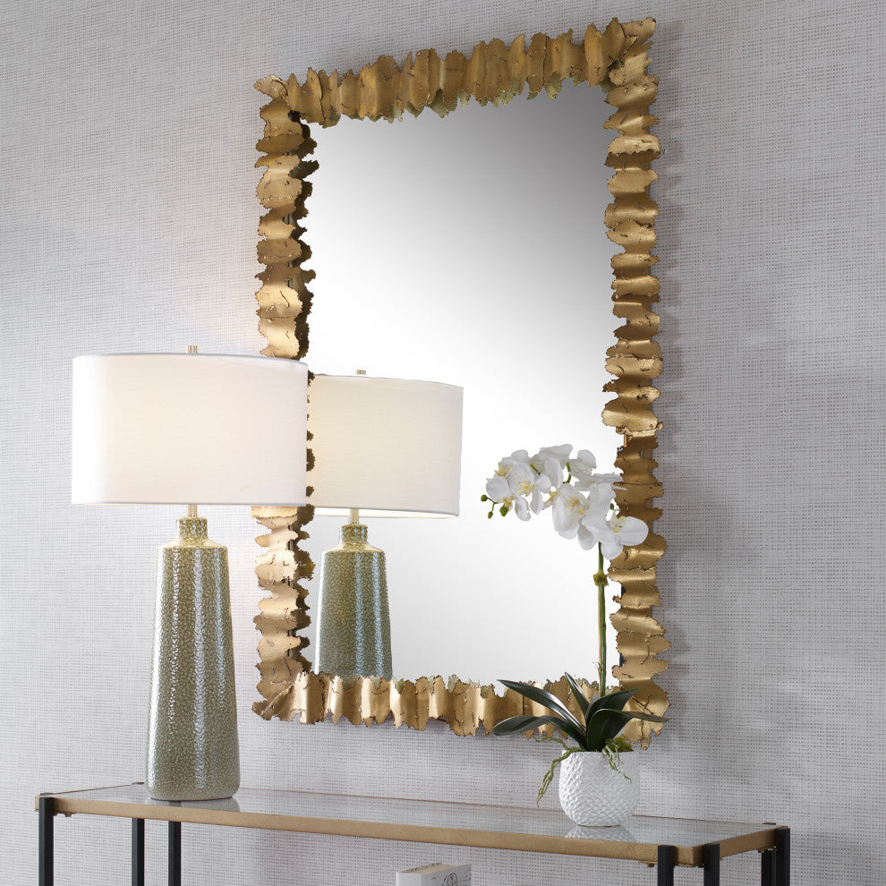 Uttermost 09825 Lev Antique Gold Mirror