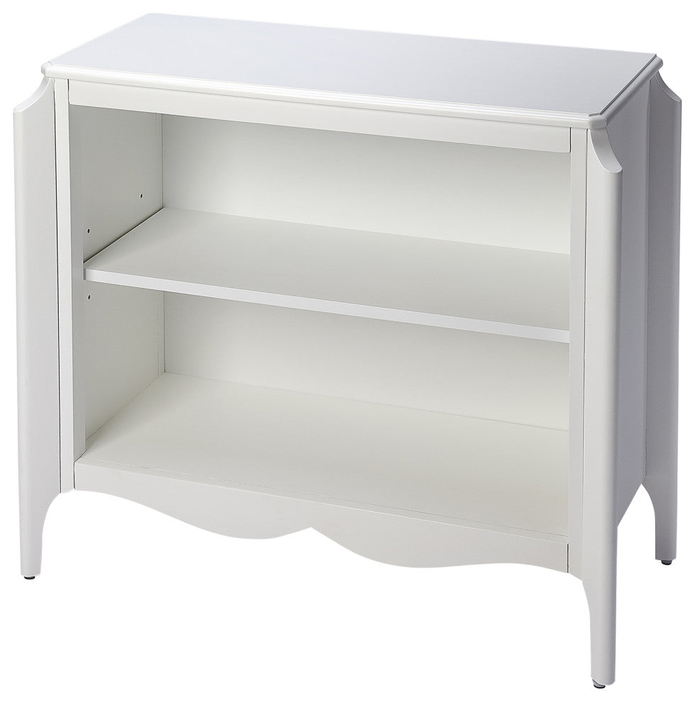 Butler Wilshire Glossy White Bookcase