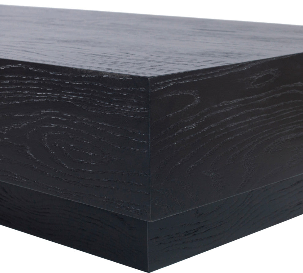 Otto Oak Veneer Coffee Table, Black