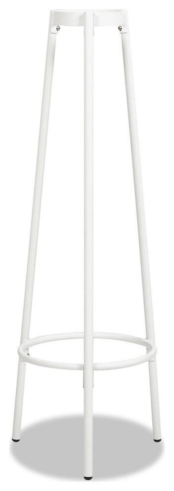 Nova Outdoor Patio Floor Lantern with USB Rechargeable LED Light, Heathered Orange