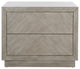 Safavieh Couture Steve 2 Drawer Wood Nightstand, Light Grey