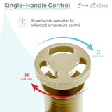 Avallon 12" Single Handle, Bathroom Faucet, Brushed Gold