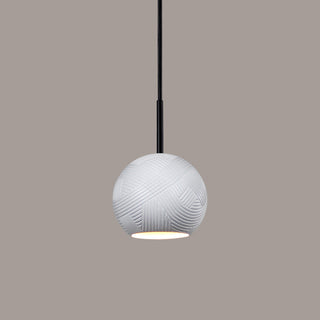 Twine Mini Pendant, Satin White