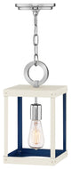 Hinkley Porter Small Open Frame Pendant, Polished Nickel