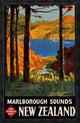 "New Zealand" Framed Canvas Giclee by L. E. Mitchell, 25x38"