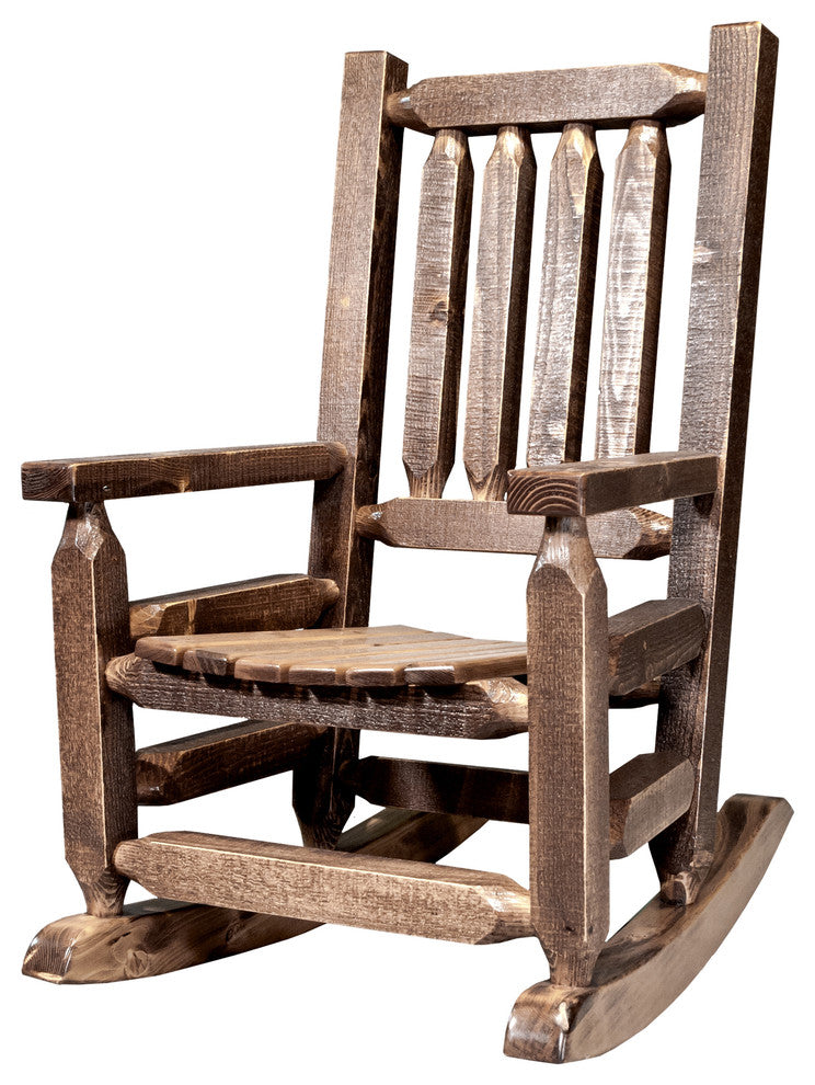 Homestead Collection Child's Rocker, Stain and Clear Lacquer Finish