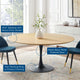 Dining Table, Round, Wood, Black Brown Natural, Modern, Cafe Bistro Restaurant
