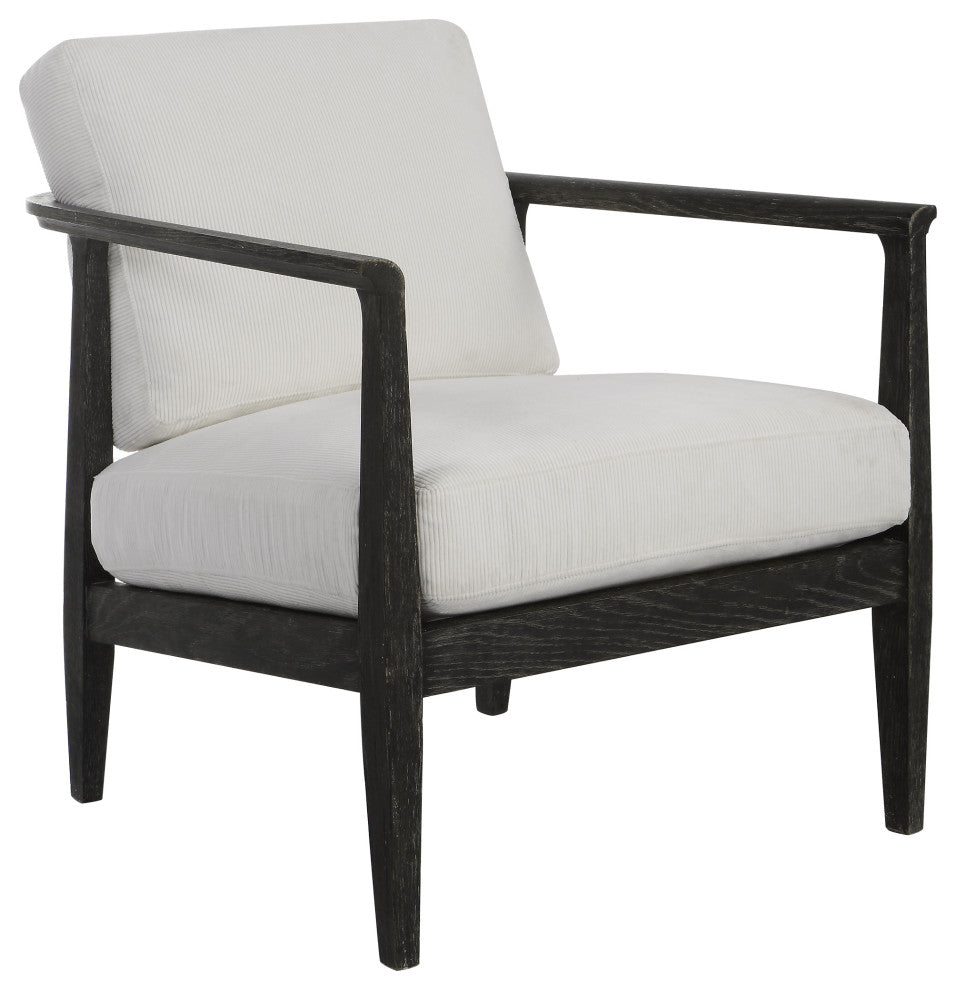 Uttermost Brunei White Accent Chair
