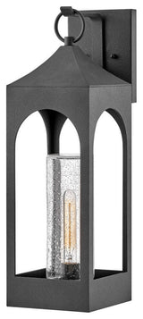 Hinkley Amina Large Wall Mount Lantern, Distressed Zinc
