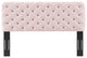 Lizzy Tufted Twin Performance Velvet Headboard-Pink