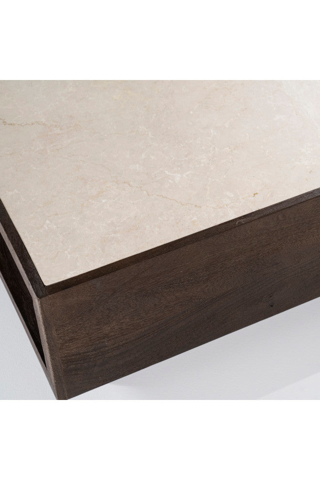 Mango Wood Box Coffee Table, Eleonora Hazel, Medium