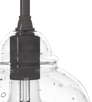 Hunter 7" Dunshire Noble Bronze, Seeded Glass 1 Light Pendant Ceiling