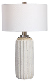 Uttermost Azariah White Crackle Table Lamp