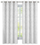 Bali 2PC Blackout Abstract Grommet Curtains, White, 108"x108"