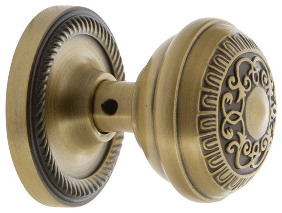 Nostalgic Warehouse ROPEAD_PRV_234_NK Egg and Dart Solid Brass - Oil-Rubbed