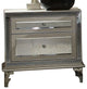 AICO Hollywood Swank Upholstered Nightstand in Crystal Croc 03040-09