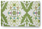 Bombay Medallion Soft Chenille Area Rug, Green, 4'x6'