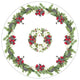 Laural Home Christmas Trimmings 70" Round Tablecloth