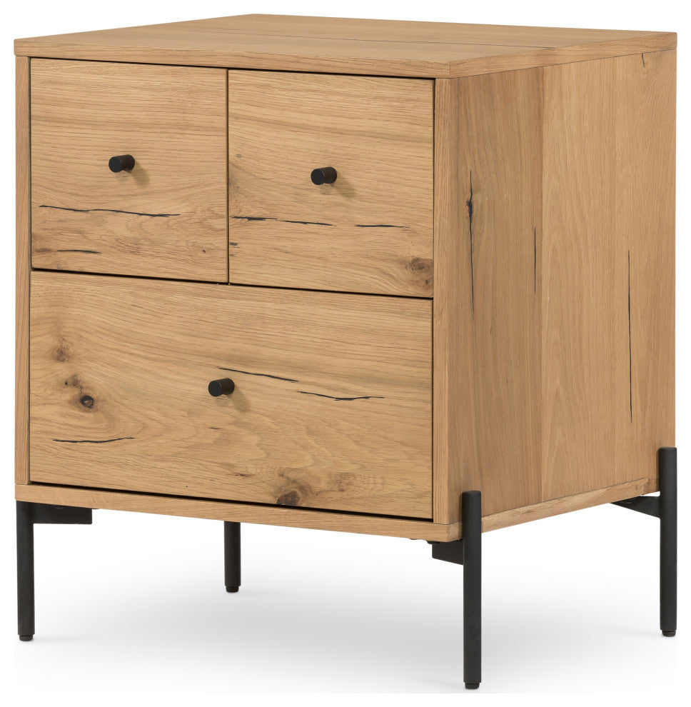 Eaton Nightstand-Light Oak Resin