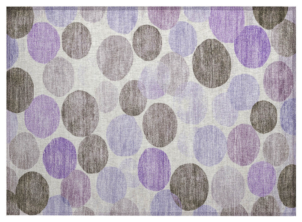 Machine Washable Indoor/Outdoor Chantille ACN1898 Purple 1'8" x 2'6" Rug