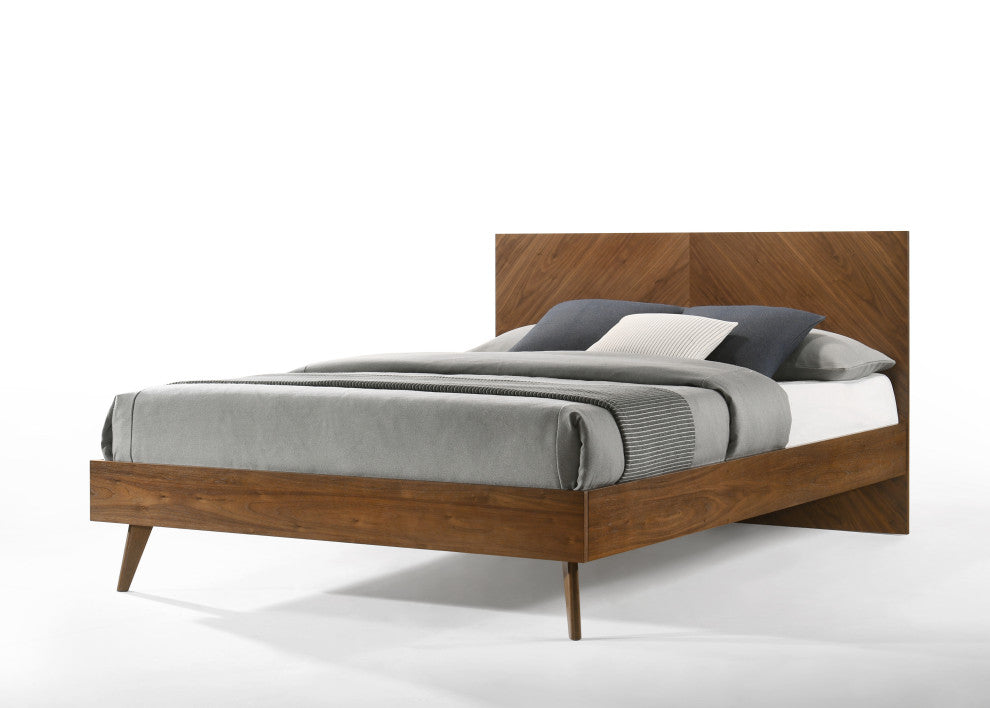 Nova Domus Kamela -Modern Walnut Bedroom Set, Eastern King
