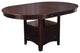 Wood Dining Table with Storage, Espresso
