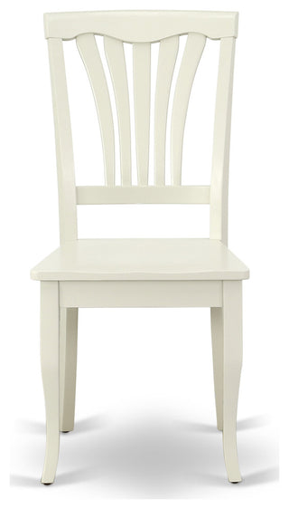 3Pc Round 42 Inch Table With Two 9-Inch Drop Leaves, 2 Vertical Slatted Chairs
