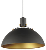 Maxim 12048 Dawn 20"W Pendant - Antique Brass / Black