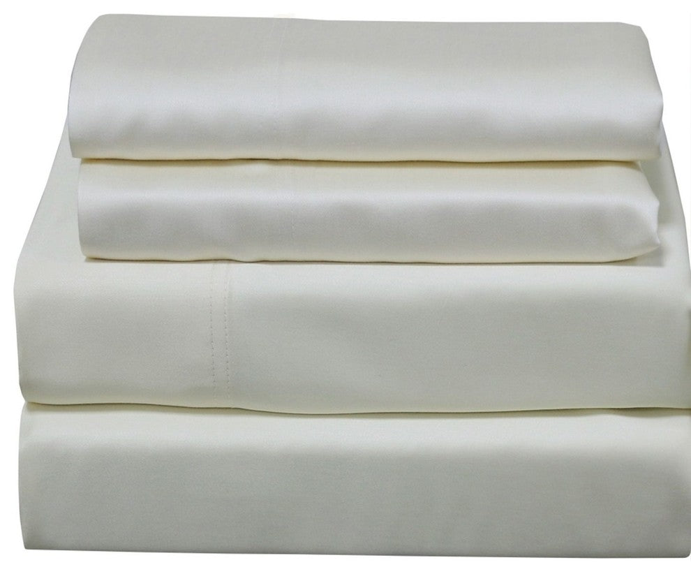 Silky Soft 100% Bamboo Sheet Set, 600 TC, Ivory