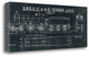 "Train Blueprint II Black" By Wild Apple Portfolio, Gallery Wrap Canvas