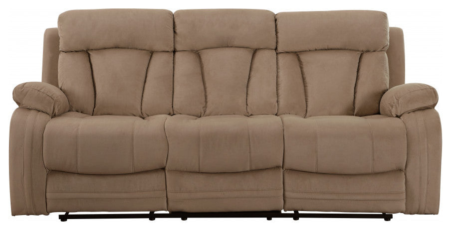 63''x38''x40'' Modern Beige Leather Sofa And Loveseat