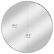 Silver Round Thin Metal Framed Decorative Hanging Mirror - 30 x 30