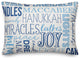 Hanukkah Word Pattern 14"x20" Throw Pillow Cover