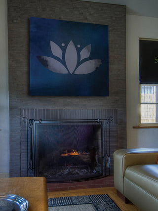 "Lotus Leaf" Painting Print on Wrapped Canvas
