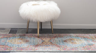 Unique Loom Light Blue Baracoa Miramar 2' 2 x 6' 0 Runner Rug