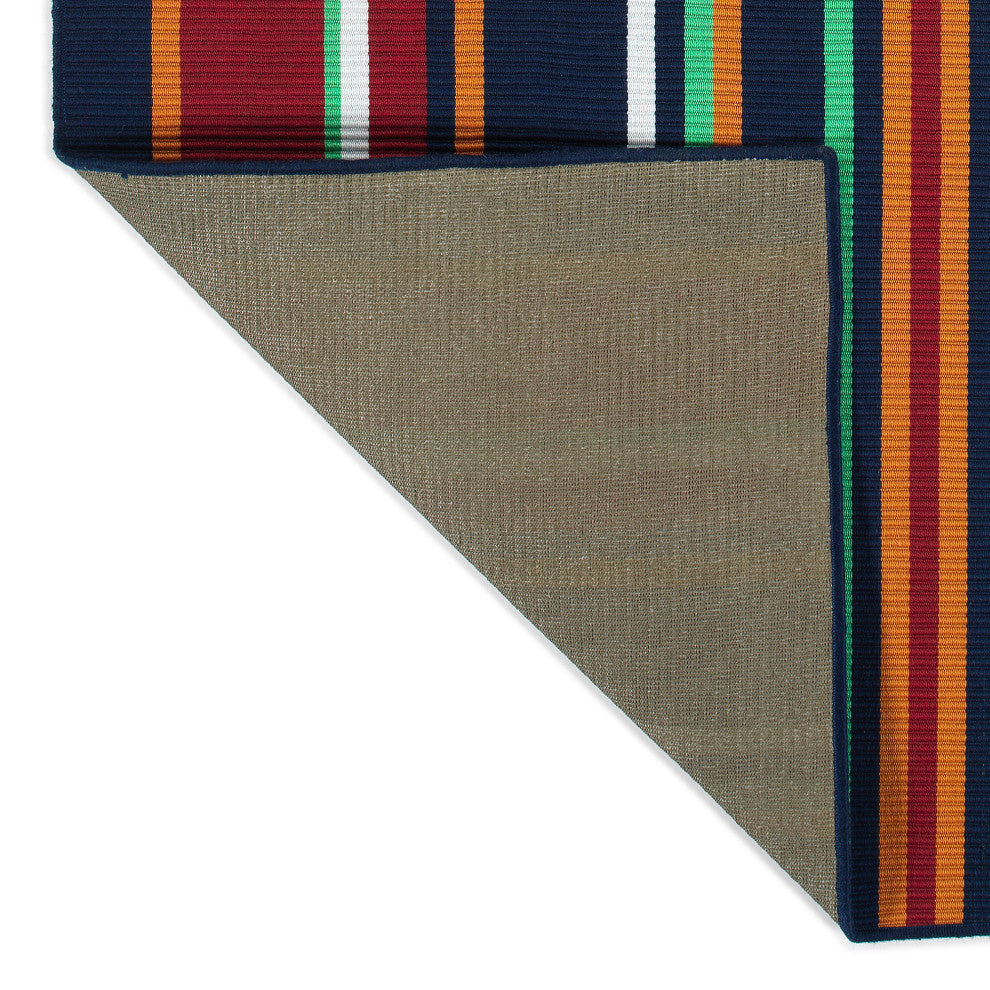 Voavah Navy 4' x 6' Rectangle Area Rug