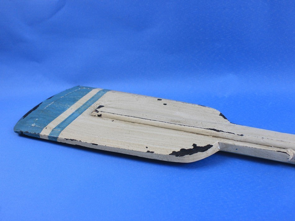 Wooden Huxley Squared Rowing Oar with Hooks 50'', Decorative Paddle, Nautical