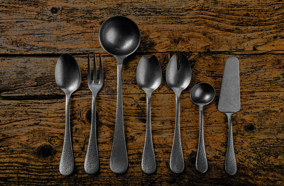 Epoque Serving Set, Pewter Black Gold, 2 Pcs.