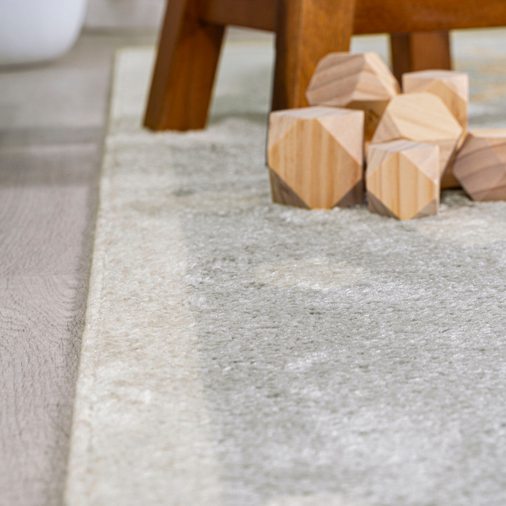 Minha Rainbow Dot Machine-Washable Area Rug, 3 X 5